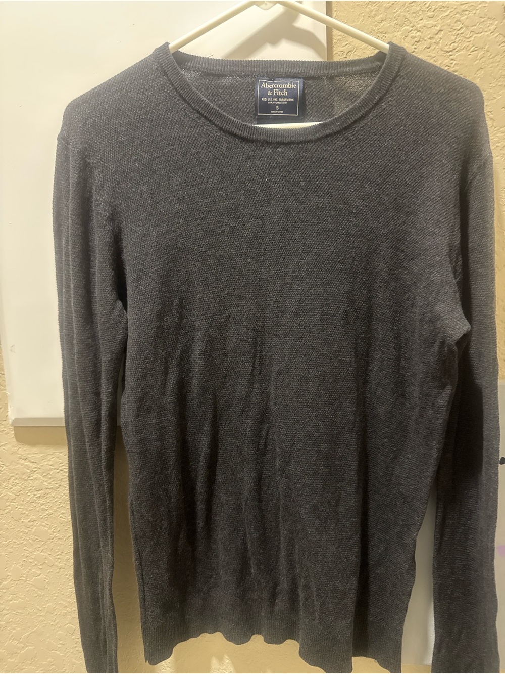 Abercrombie & Fitch long woman  Crew Neck Sweater - Charcoal Gray size S
